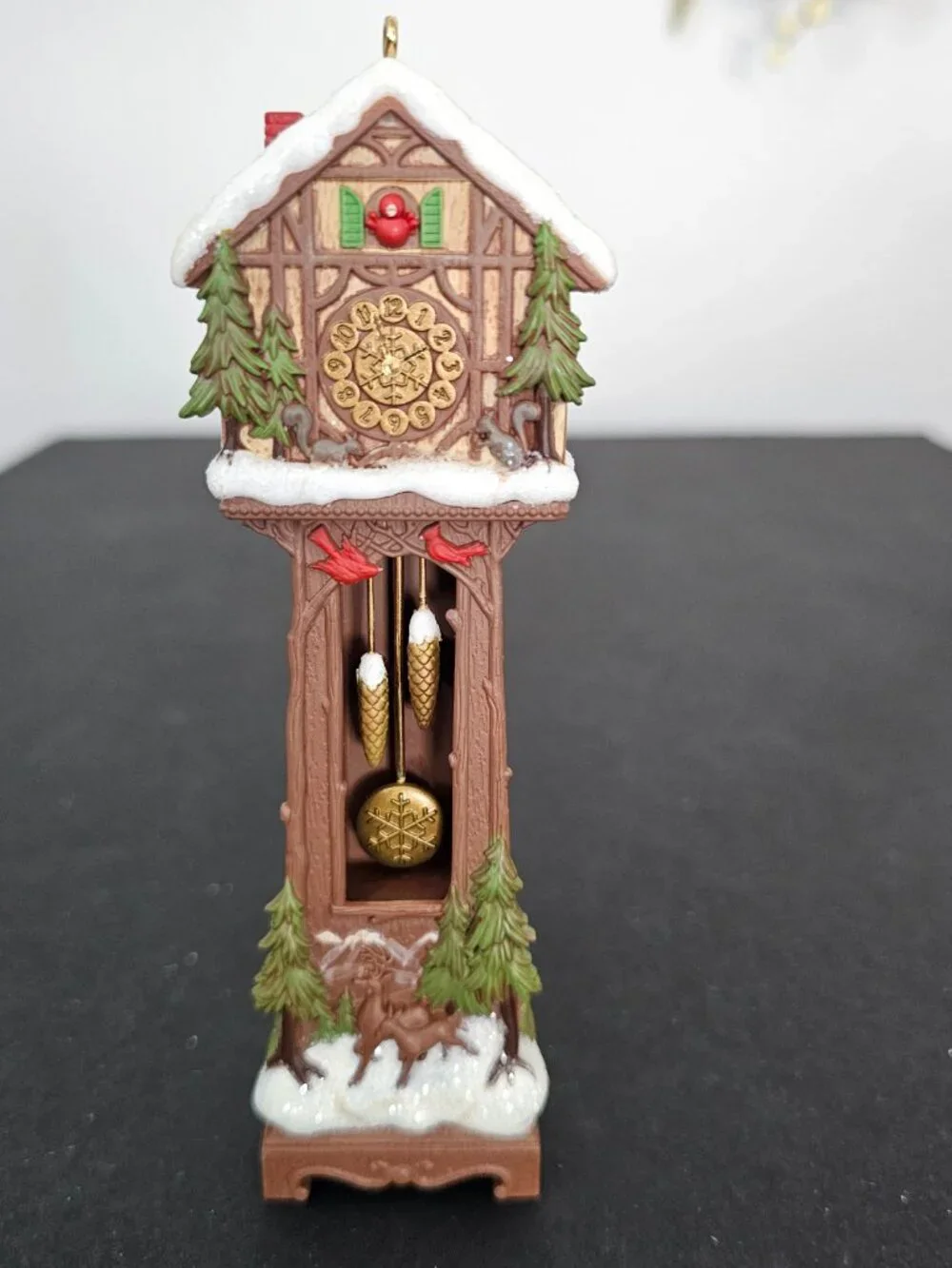 Hallmark Santa's Grandfather Clock - Membership Club Special Ornament 2014